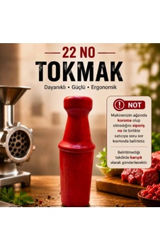 22 No Kıyma Makinesi Tokmağı Polietilen 22 No Kıyma Makinesi Tokmağı Polietilen