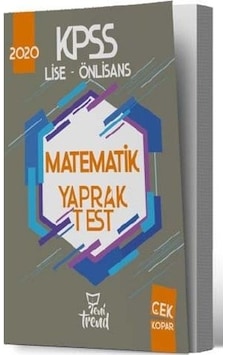 Kpss 2020 Lise/Önlisans Matematik Yaprak Test Kpss 2020 Lise/Önlisans Matematik Yaprak Test