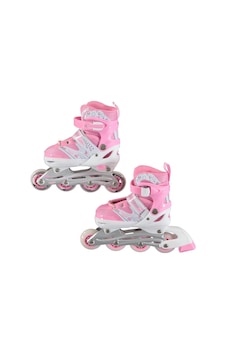 Tek-Çift Sıra Ayarlanabilir Pembe Paten 35-38 Numara Pembe