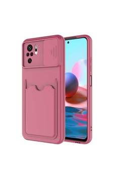 Xiaomi Poco M5s Kılıf Zore Kartix Kapak Koyu Mor