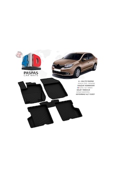 Renault Symbol 3 4d Araca Özel Havuzlu Kauçuk Paspas 2013 Ve Üzeri