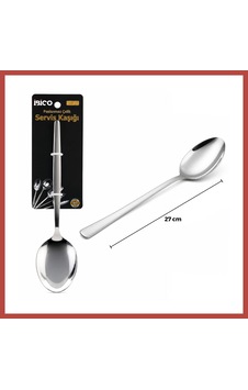 Bezos Krom Metal Servis Kaşığı 27 Cm Erdotıca Bezos Krom Metal Servis Kaşığı 27 Cm Erdotıca