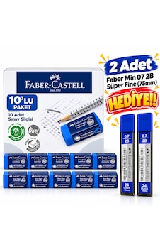 Faber Castell Sınav Silgisi 10 Lu Set - Dust Free Toz Bırakmaz Faber Castell Sınav Silgisi 10 Lu Set - Dust Free Toz Bırakmaz