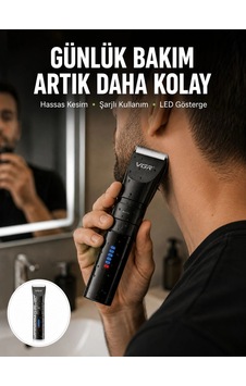Erkek Saç Ve Sakal Kesme Makinesi Su Geçirmez, Sessiz Motorlu Yeni Nesil 1.5 Saat Erkek Saç Ve Sakal Kesme Makinesi Su Geçirmez, Sessiz Motorlu Yeni Nesil 1.5 Saat