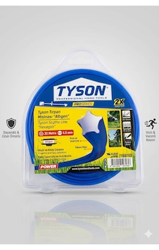 Tırpann Misinası Altıgen Tip Ot Biçme Misina Uzunluk 32 Metre X 4 Mm Kodu :tys9703
