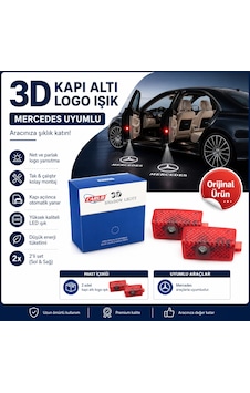 Carub Mercedes Benz Uyumlu Kapı Altı Logo Projektörü 3d Led Işık 2 Li Set Tak Çalıştır 0000 Carub Mercedes Benz Uyumlu Kapı Altı Logo Projektörü 3d Led Işık 2 Li Set Tak Çalıştır 0000