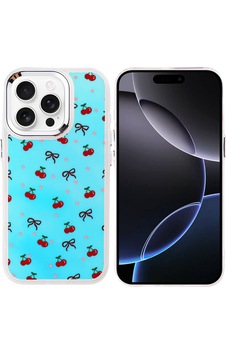Apple Uyumlu iPhone 16 Pro Max Kılıf Airbag Tasarımlı Zore Hadra Kapak Kiraz Apple Uyumlu iPhone 16 Pro Max Kılıf Airbag Tasarımlı Zore Hadra Kapak Kiraz