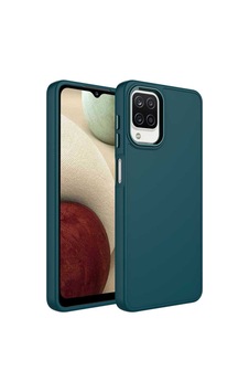 Galaxy A12 Kılıf Metal Çerçeve Ve Buton Tasarımlı Silikon Zore Luna Kapak Koyu Yeşil Galaxy A12 Kılıf Metal Çerçeve Ve Buton Tasarımlı Silikon Zore Luna Kapak Koyu Yeşil