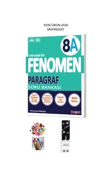Fenomen 8. Sınıf A Paragraf Soru Bankası 2026 Müfredat Uzay A.+kalem B Yeni Fenomen 8. Sınıf A Paragraf Soru Bankası 2026 Müfredat Uzay A.+kalem B Yeni