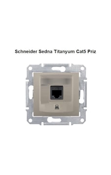 Schneider CAT5 Sedna Titanyum Priz Schneider CAT5 Sedna Titanyum Priz