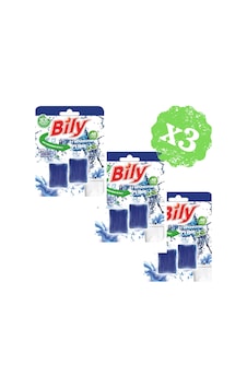 Bily Wc Klozet Rezervuar Blok Mavi Su 3'lü 2 x 50 G