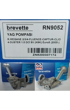 Yağ Pompası Rn9052 Megane 2/3/4 Fluence Captur Clıo 4 Duster 1.5 Dci 8v K9k Euro5 150108334r Yağ Pompası Rn9052 Megane 2/3/4 Fluence Captur Clıo 4 Duster 1.5 Dci 8v K9k Euro5 150108334r