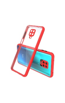 Xiaomi Redmi Note 9s Kılıf Zore Kaff Kapak Kırmızı