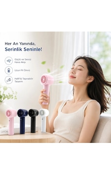 Mini El Fanı Renki Ayarlanabilir Hız Ayarı Dijital Gösterge Fan - Vantilatör 5w Wx-638 Herhangi Bir Mini El Fanı Renki Ayarlanabilir Hız Ayarı Dijital Gösterge Fan - Vantilatör 5w Wx-638 Herhangi Bir