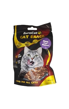 Eurocat Tahılsız Şekersiz Kurutulmuş Et Cat Duck Cod Flakes Kedi Ödülü 50 G Eurocat Tahılsız Şekersiz Kurutulmuş Et Cat Duck Cod Flakes Kedi Ödülü 50 G