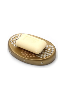 SABUNLUK ALTIN MOZAİK MODEL POLİRESİN 12x9x4cm