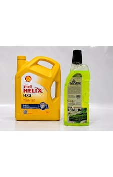 Shell Helix Hx5 Dizel 10w-30 7 Litre + Oto Şampuan 1000 ML