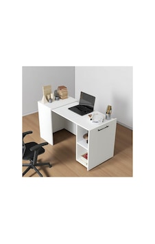 Minimalist Tasarım Beyaz Katlanabilir Çalışma Masası Raflı & Ergonomik Beyaz - 700929845 Beyaz Minimalist Tasarım Beyaz Katlanabilir Çalışma Masası Raflı & Ergonomik Beyaz - 700929845 Beyaz