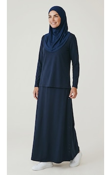 Ece Giyim Kadın Beli Lastikli Korsajlı Bedenli Yanları Puntolu Çan Penye Etek Lacivert Ece Giyim Kadın Beli Lastikli Korsajlı Bedenli Yanları Puntolu Çan Penye Etek Lacivert
