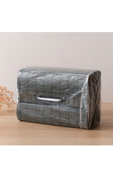 Bambu Kirli Çamaşır Sepeti 35x50 Cm - Yuvarlak Kapaklı Gri Bambu Kirli Çamaşır Sepeti 35x50 Cm - Yuvarlak Kapaklı Gri