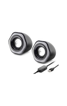 Bilgisayar Hoparlörü 1+1 Usb + 3.5 Mm + Ses Kontrol Siyah Spa2209 Bilgisayar Hoparlörü 1+1 Usb + 3.5 Mm + Ses Kontrol Siyah Spa2209