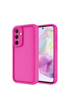 Galaxy A35 Kılıf Kamera Korumalı Zore Ananas Kapak Pembe Koyu Galaxy A35 Kılıf Kamera Korumalı Zore Ananas Kapak Pembe Koyu