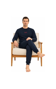 Elitepoint 1929 Erkek O-yaka Kışlık Pijama Takım Lacivert Elitepoint 1929 Erkek O-yaka Kışlık Pijama Takım Lacivert