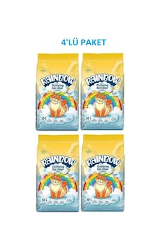 Rainbow Parfümlü Topaklaşan Bentonit Kedi Kumu 4 x 10 L