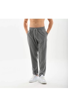 Modavra Unisex Çizgili Eşofman Altı - Füme 001 Modavra Unisex Çizgili Eşofman Altı - Füme 001