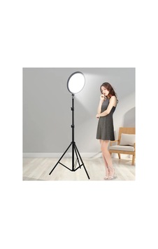 Tripodlu Halka Işık 8.4 İnç 21.5cm 180cm Kablolu Stüdyo Işığı Ürün Ve Görsel Fotoğraflama Işığı Fotoğraf Makinesi Kamera Youtuber Twich Ring Light Yayıncı Işığı Sw840 8.4inç Siyah Sku: Mırstk75cc