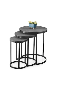 Sedef Modern Tarz Zigon Sehpa 3'lü Yuvarlak 001 Sedef Modern Tarz Zigon Sehpa 3'lü Yuvarlak 001