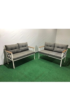 2+2balkon-bahçe-kafe-çay Seti-koltuk Takımı-oturma Grubu-ofis Koltuğu 2+2 Beyaz Profil Demir Grei Gri 2+2balkon-bahçe-kafe-çay Seti-koltuk Takımı-oturma Grubu-ofis Koltuğu 2+2 Beyaz Profil Demir Grei Gri