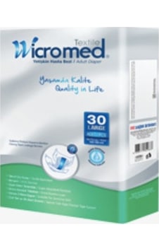 Wicromed Textile Yetişkin Hasta Bezi M 30'Lu