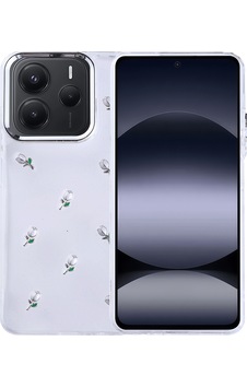 Xiaomi Redmi Note 14 5g Kılıf Airbag Tasarımlı Simli Şeffaf Kutup Kapak Lale Xiaomi Redmi Note 14 5g Kılıf Airbag Tasarımlı Simli Şeffaf Kutup Kapak Lale