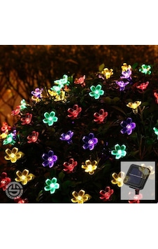 Solar 30 Ledli Çiçekli Rgb Bahçe Aydınlatma Dekorasyon Güneş  Ener