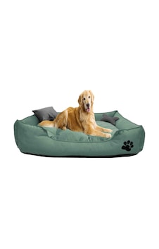 Mavi Vitrin Yıkanabilir Kumaş Pati İşlemeli Büyük Irk Köpek Yatağı L 100 x 80 CM Mavi Vitrin Yıkanabilir Kumaş Pati İşlemeli Büyük Irk Köpek Yatağı L 100 x 80 CM