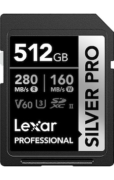 Lexar Sılver Pro Sd Kart 512 Gb, Uhs-ıı Sd Bellek Kartı, V60, U3, C10, 280 Mb/s'ye Kadar Okuma, 160 Mb/s Yazma, Dslr/kamera/fotoğrafçılar/videografçılar/meraklılar İçin Sdxc Kart Lsdsıpr512g-bnnaa Lexar Sılver Pro Sd Kart 512 Gb, Uhs-ıı Sd Bellek Kartı, V60, U3, C10, 280 Mb/s'ye Kadar Okuma, 160 Mb/s Yazma, Dslr/kamera/fotoğrafçılar/videografçılar/meraklılar İçin Sdxc Kart Lsdsıpr512g-bnnaa