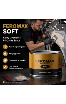 Feromax Polyester Soft Macun Sarı 2,7 Kg