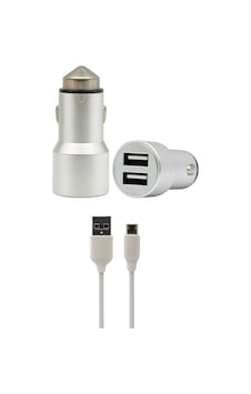 Blueteam 2.4a Çift Çıkışlı Metal Başlıklı Araç Şarj Cihazı Micro Kablo Hediyeli
