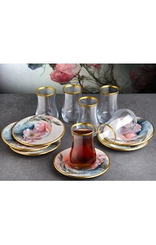 Gönül Çay Seti Pink G4339 Çok Renkli