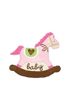 Sallanan At Baby Pembe Folyo Balon 66cmx74cm Çok Renkli