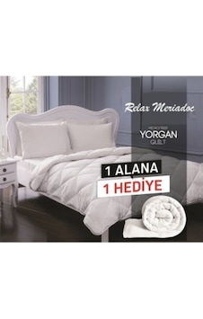2'Li Microfiber Çift Kişilik Yorgan Beyaz 2'Li Microfiber Çift Kişilik Yorgan Beyaz