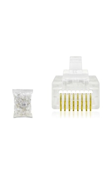 Cat5 Konnektör Ez Rj45 Delikli 100lü Paket Şeffaf Hdx5062 Tg-v 9144 Cat5 Konnektör Ez Rj45 Delikli 100lü Paket Şeffaf Hdx5062 Tg-v 9144