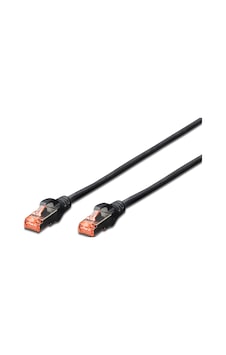 Digitus Cat.6 Patch Kablo, S-ftp, Halogenfree, Awg 27/7, 3 Metre, Siyah Renk Digitus Cat.6 Patch Kablo, S-ftp, Halogenfree, Awg 27/7, 3 Metre, Siyah Renk