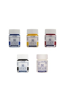 Talens Guaj Boya 16 ML 5'Li Set N11.179 Çok Renkli Talens Guaj Boya 16 ML 5'Li Set N11.179 Çok Renkli