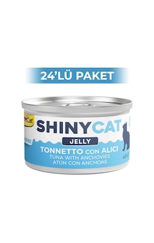 Gimcat Shinycat Jöle İçinde Ançuezli ve Ton Balıklı Kedi Konservesi 24 x 70 G Gimcat Shinycat Jöle İçinde Ançuezli ve Ton Balıklı Kedi Konservesi 24 x 70 G