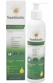Sunbiotic Hipoalerjenik Sebum Yüz ve Vücut Yıkama Jeli 250 ML Sunbiotic Hipoalerjenik Sebum Yüz ve Vücut Yıkama Jeli 250 ML