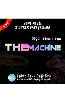 The Machine 2 Adet Hologram Sticker - Modifiye Etiket Yazı The Machine 2 Adet Hologram Sticker - Modifiye Etiket Yazı