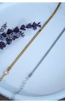 İtalyan Tasarım Çelik Çift Bileklik Unisex Altın Gümüş Renk, Kararmaz 2 Adet İtalyan Tasarım Çelik Çift Bileklik Unisex Altın Gümüş Renk, Kararmaz 2 Adet