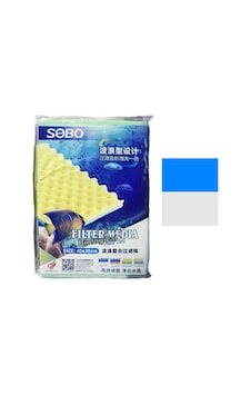 Sobo Filtre Süngeri 45x30x2 Mavi Beyaz Sobo Filtre Süngeri 45x30x2 Mavi Beyaz